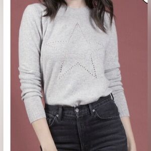 27 Miles Malibu Cashmere Star Sweater Grey